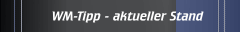 WM-Tipp - aktueller Stand